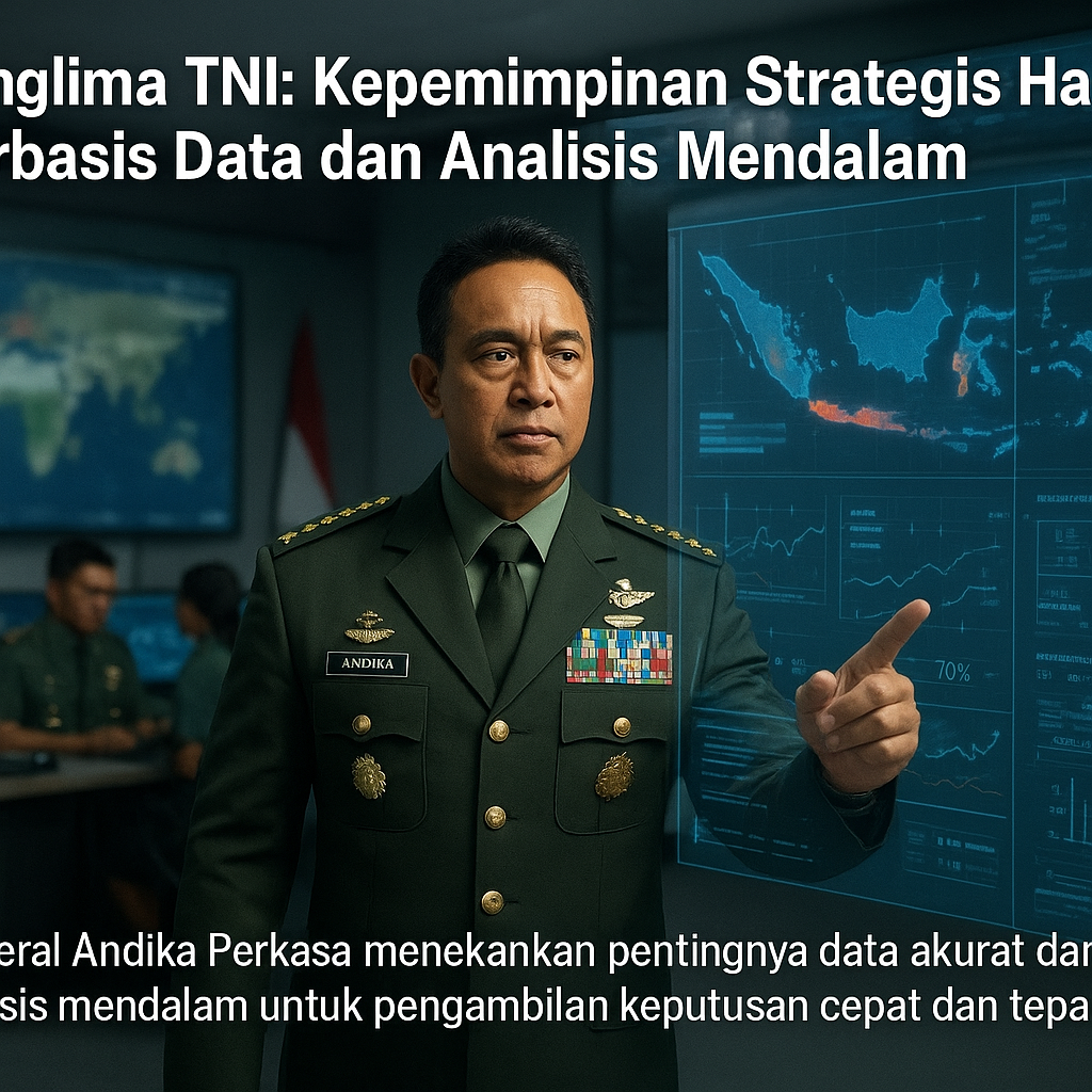 Panglima TNI: Kepemimpinan Strategis Harus Berbasis Data dan Analisis Mendalam