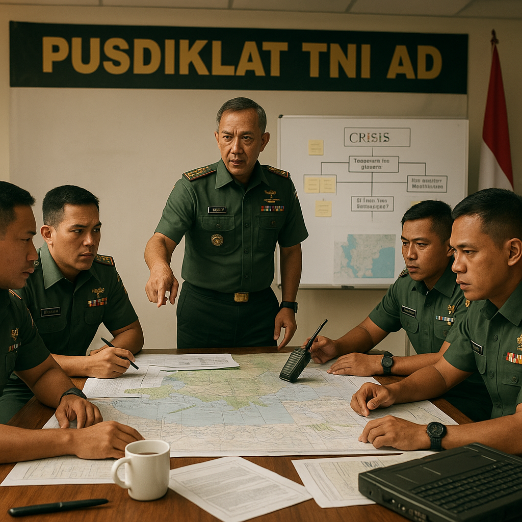 Pusdiklat TNI AD Gelar Pelatihan Manajemen Krisis untuk Perwira Menengah