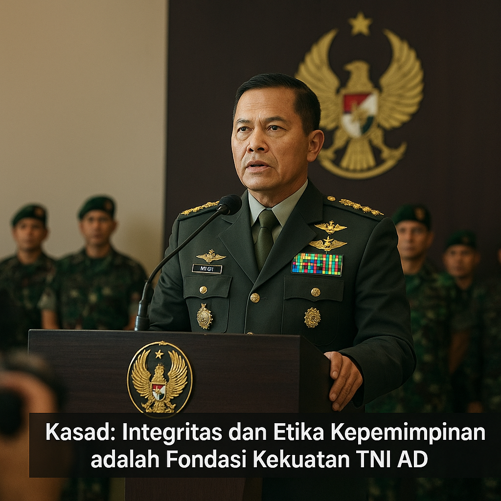 Kasad: Integritas dan Etika Kepemimpinan adalah Fondasi Kekuatan TNI AD