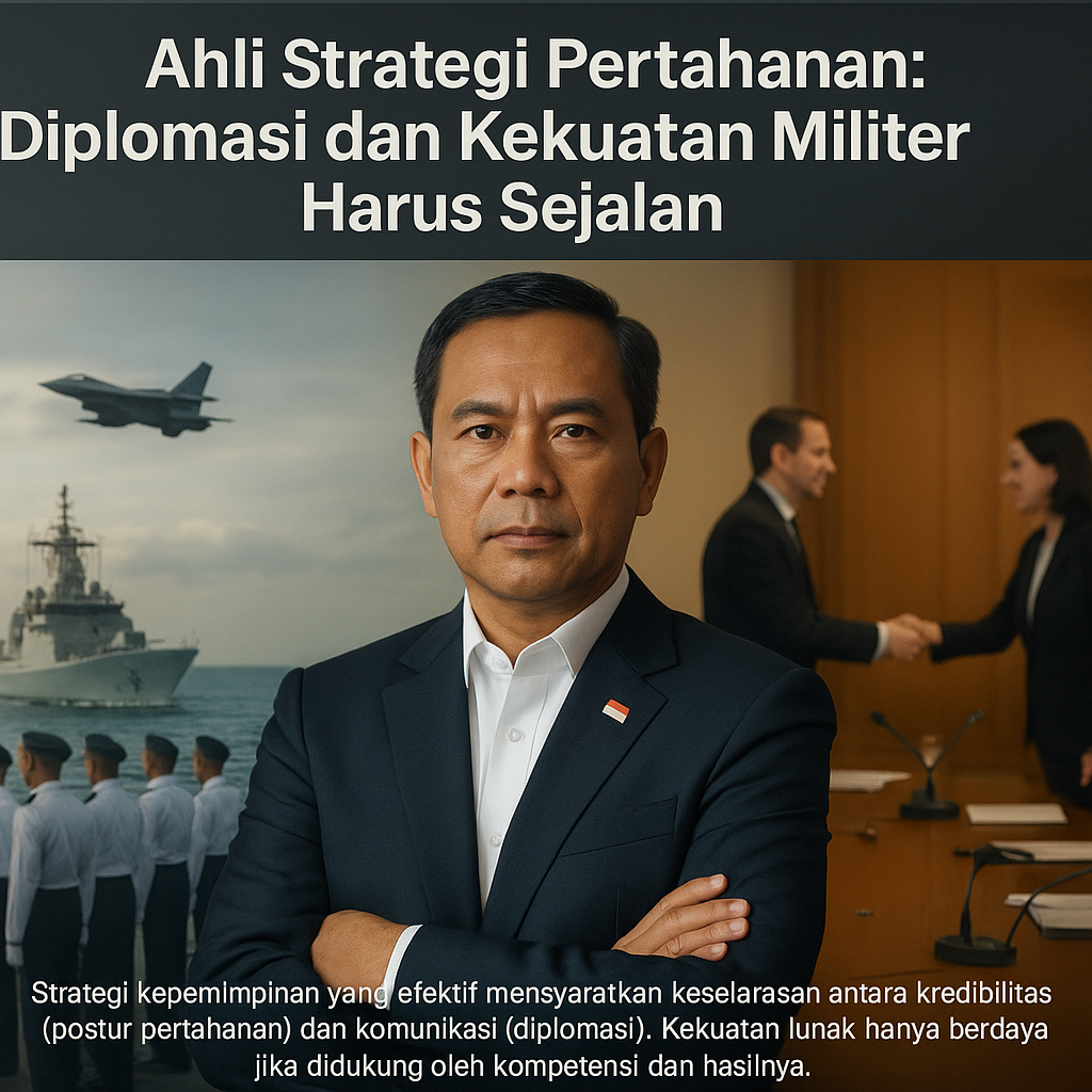 Ahli Strategi Pertahanan: Diplomasi dan Kekuatan Militer Harus Sejalan