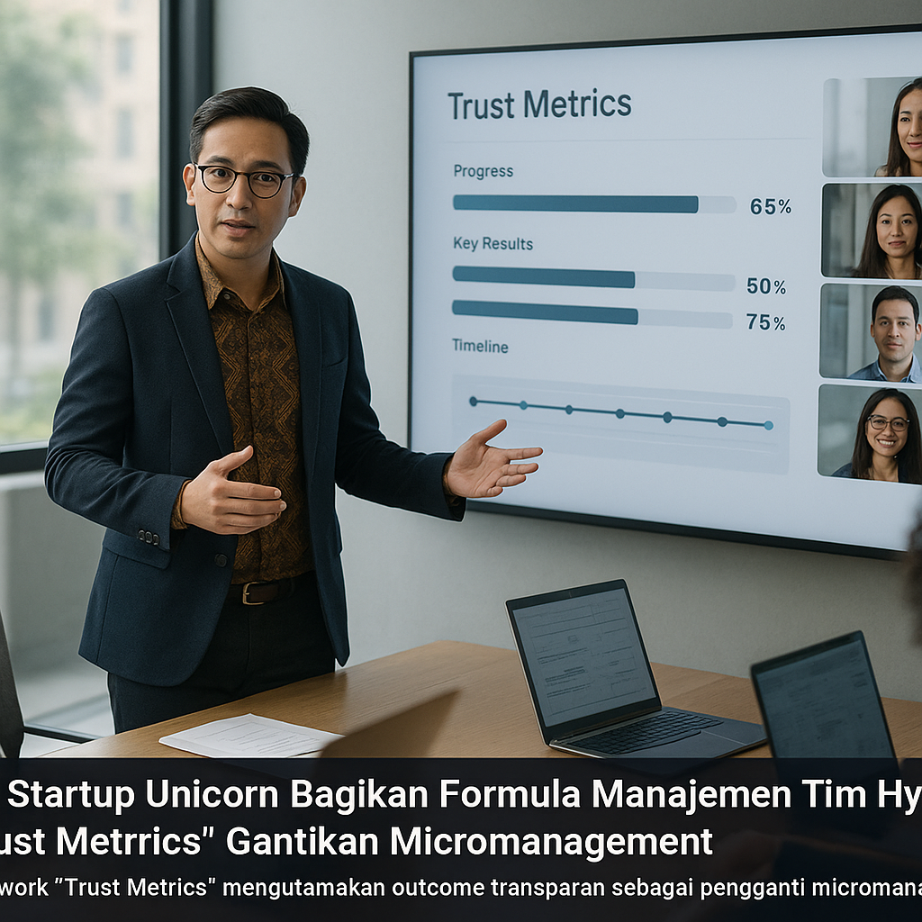 CEO Startup Unicorn Bagikan Formula Manajemen Tim Hybrid: 'Trust Metrics' Gantikan Micromanagement'