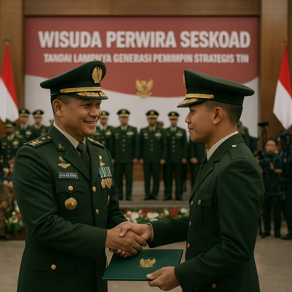 Pangkostrad Hadiri Wisuda Perwira Seskoad, Tandai Lahirnya Generasi Pemimpin Strategis TNI AD
