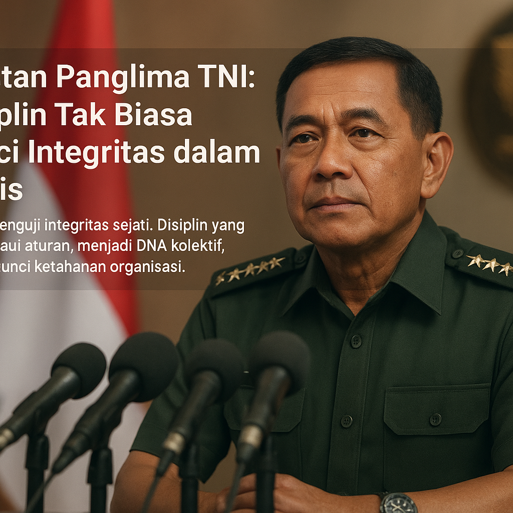 Mantan Panglima TNI: Disiplin Tak Biasa Kunci Integritas dalam Krisis