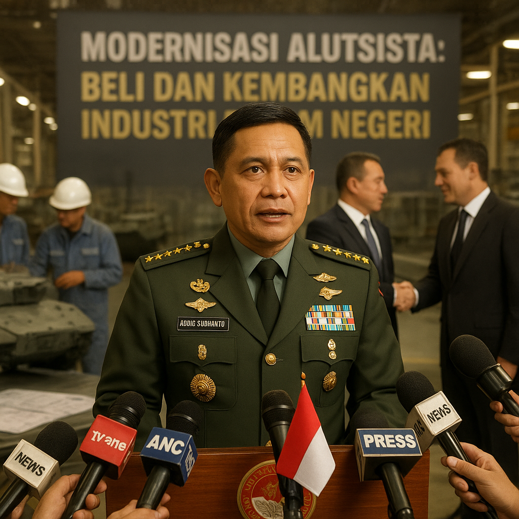 Panglima TNI: Modernisasi Alutsista Tidak Hanya Beli, Tapi Juga Kembangkan Industri Dalam Negeri