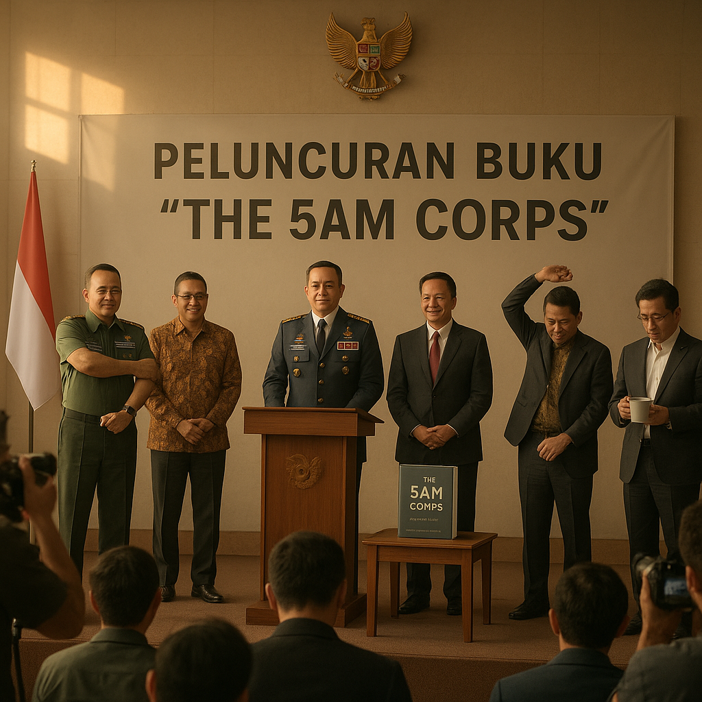 Peluncuran Buku 'The 5AM Corps': Ritual Disiplin Pagi Para Pemimpin TNI dan Sipil Sukses
