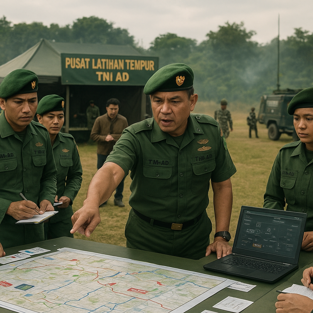 Pusat Latihan Tempur TNI AD Gelar Simulasi Kepemimpinan Krisis Berbasis Scenario-Based Training