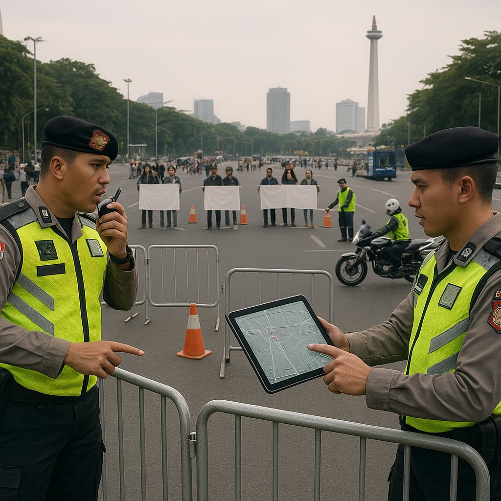Pengamanan Tiga Demonstrasi di Jakarta: Strategi Pengendalian Massa dan Lalu Lintas