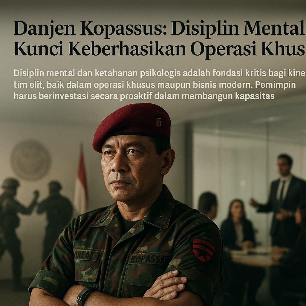 Danjen Kopassus: Disiplin Mental Kunci Keberhasikan Operasi Khusus