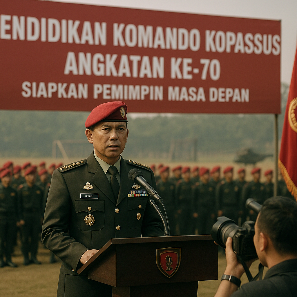 Danjen Kopassus Buka Pendidikan Komando Angkatan ke-70, Siapkan Pemimpin Masa Depan