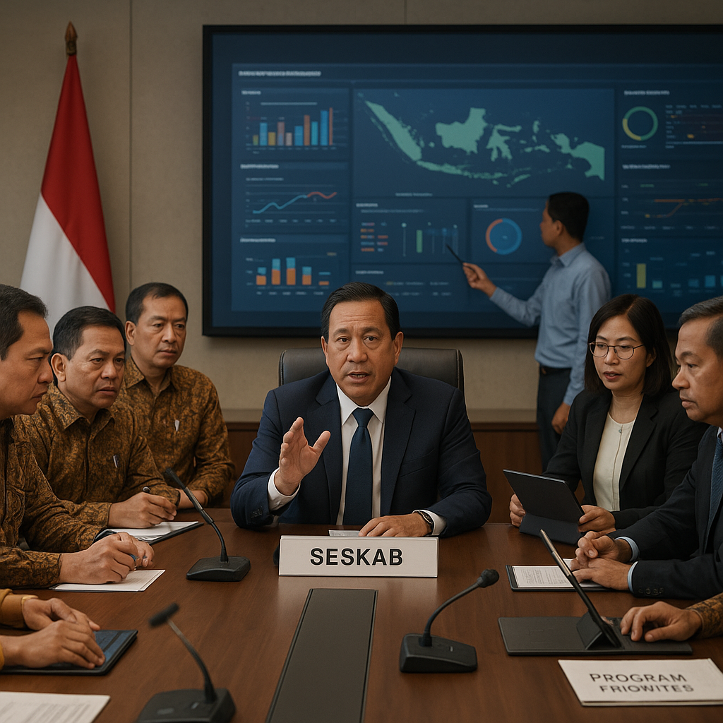 Seskab: Sinergi Antar Kementerian Kunci Keberhasilan Program Prioritas Nasional
