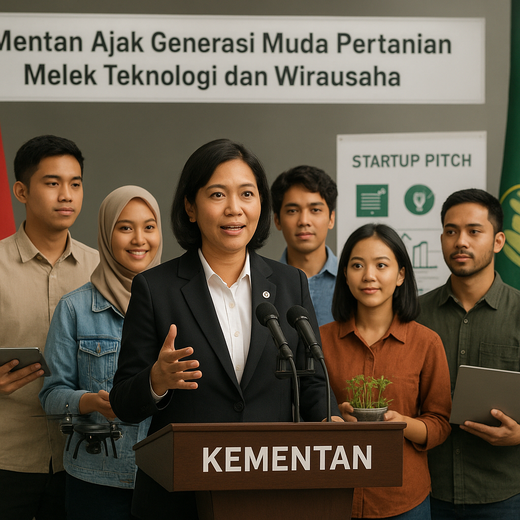 Mentan Ajak Generasi Muda Pertanian Melek Teknologi dan Wirausaha