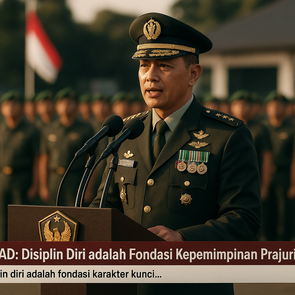 KASAD: Disiplin Diri adalah Fondasi Kepemimpinan Prajurit TNI AD