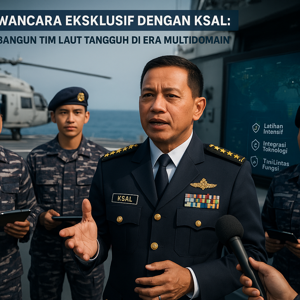 Wawancara Eksklusif dengan KSAL: Membangun Tim Laut Tangguh di Era Multidomain