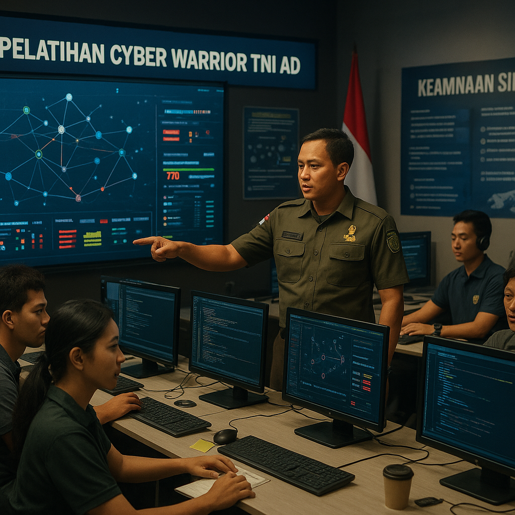 Pelatihan Cyber Warrior TNI AD, Upaya Serius Hadapi Ancaman Siber