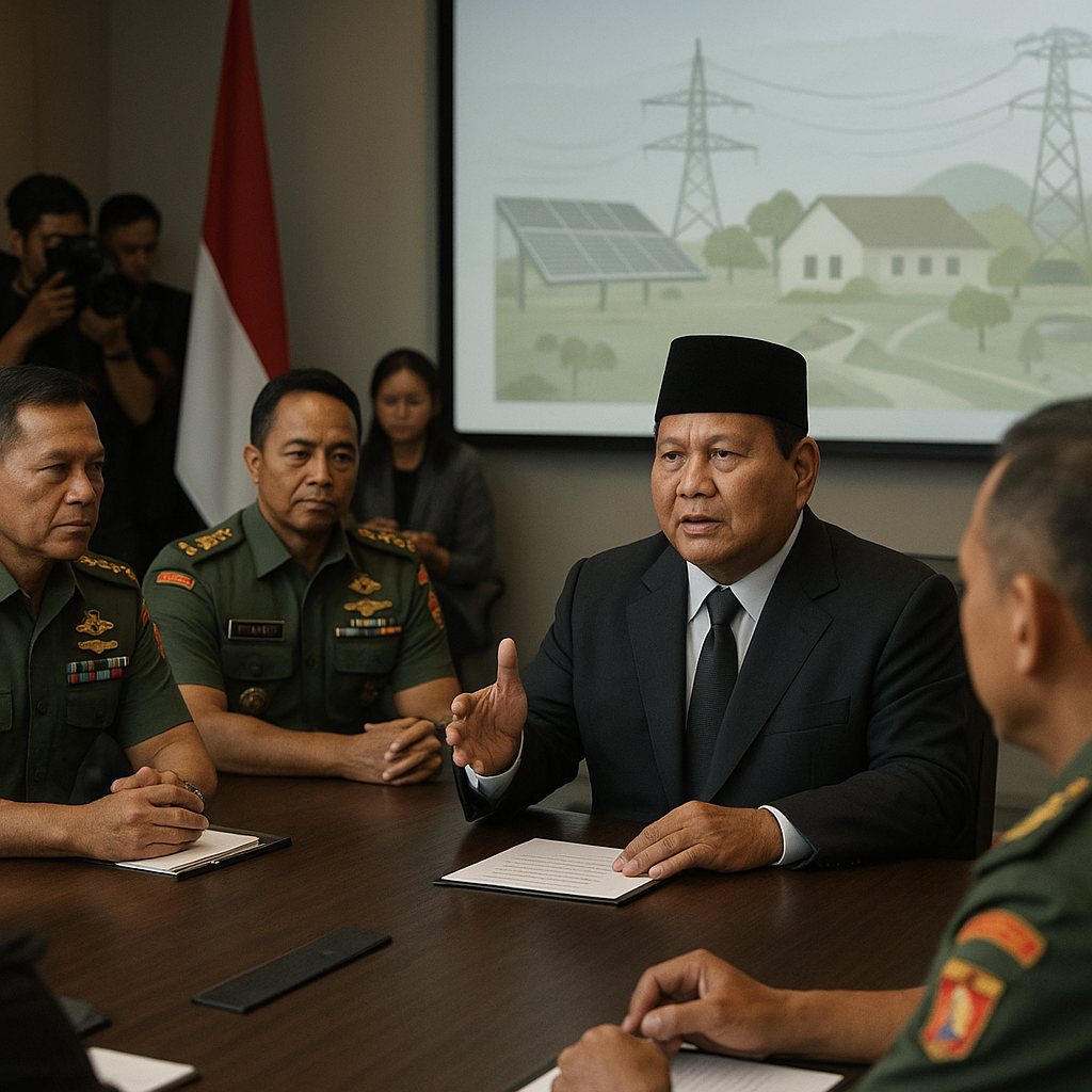 Prabowo Subianto Bahas Program Strategis TNI, Fokus Pemerataan dan Kesejahteraan Rakyat