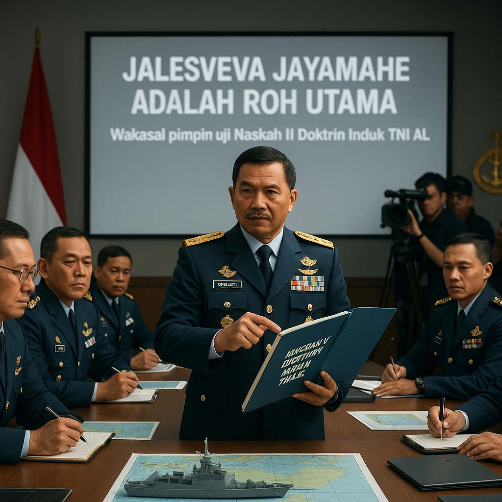Jalesveva Jayamahe adalah Roh Utama, Wakasal Pimpin Uji Naskah II Doktrin Induk TNI AL untuk Jawab Tantangan Perang Modern
