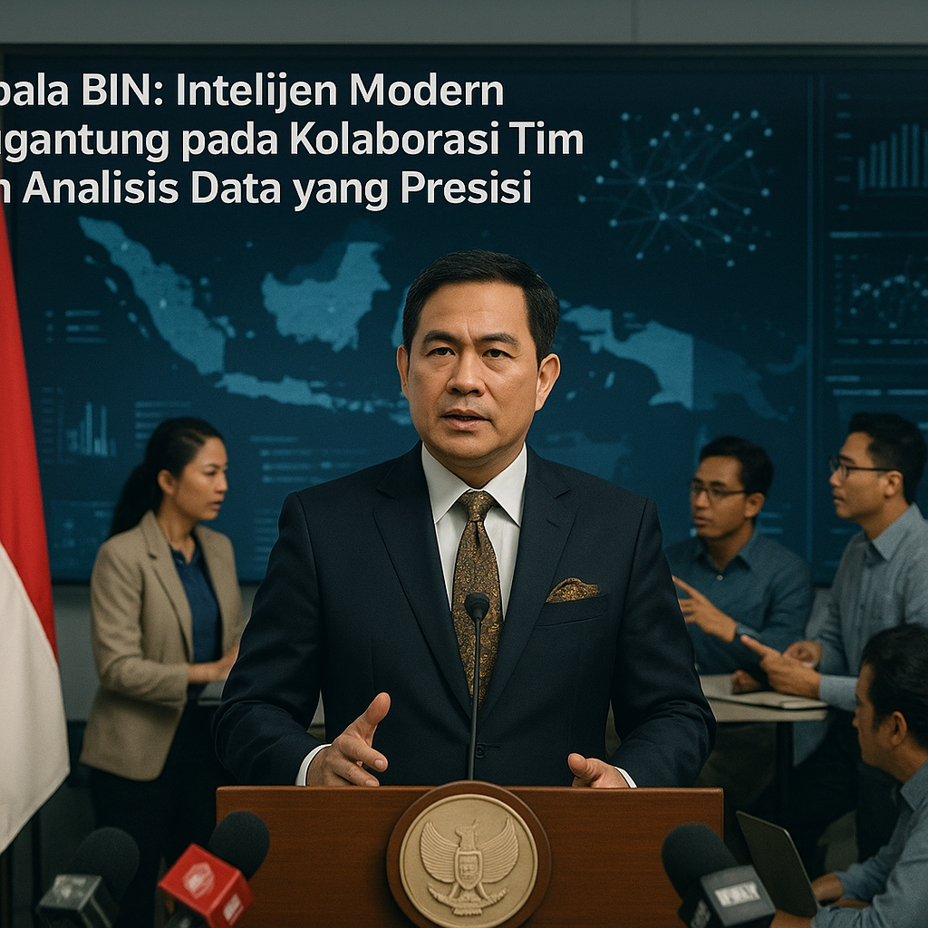 Kepala BIN: Intelijen Modern Bergantung pada Kolaborasi Tim dan Analisis Data yang Presisi