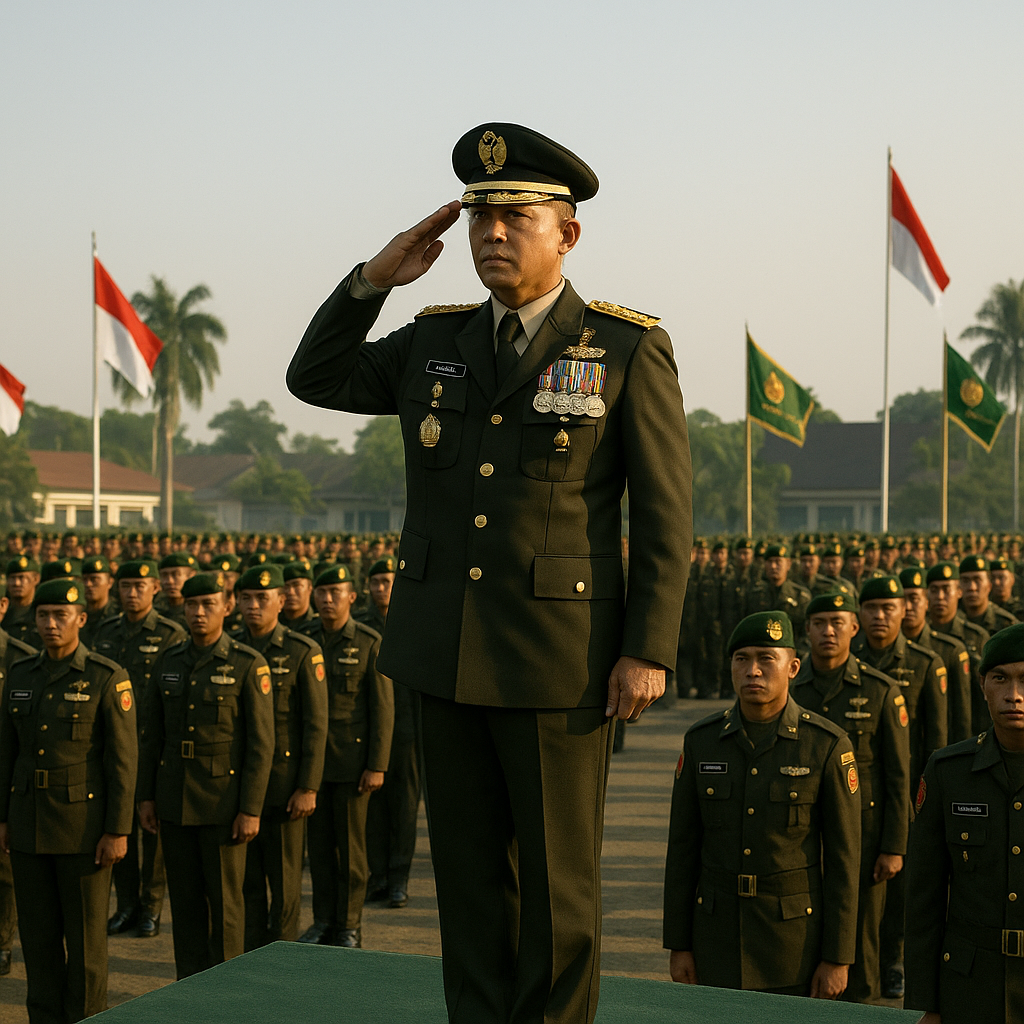 Kasad Pimpin Apel Gelar Pasukan: Teguhkan Disiplin dan Kesiap-siagaan Prajurit TNI AD