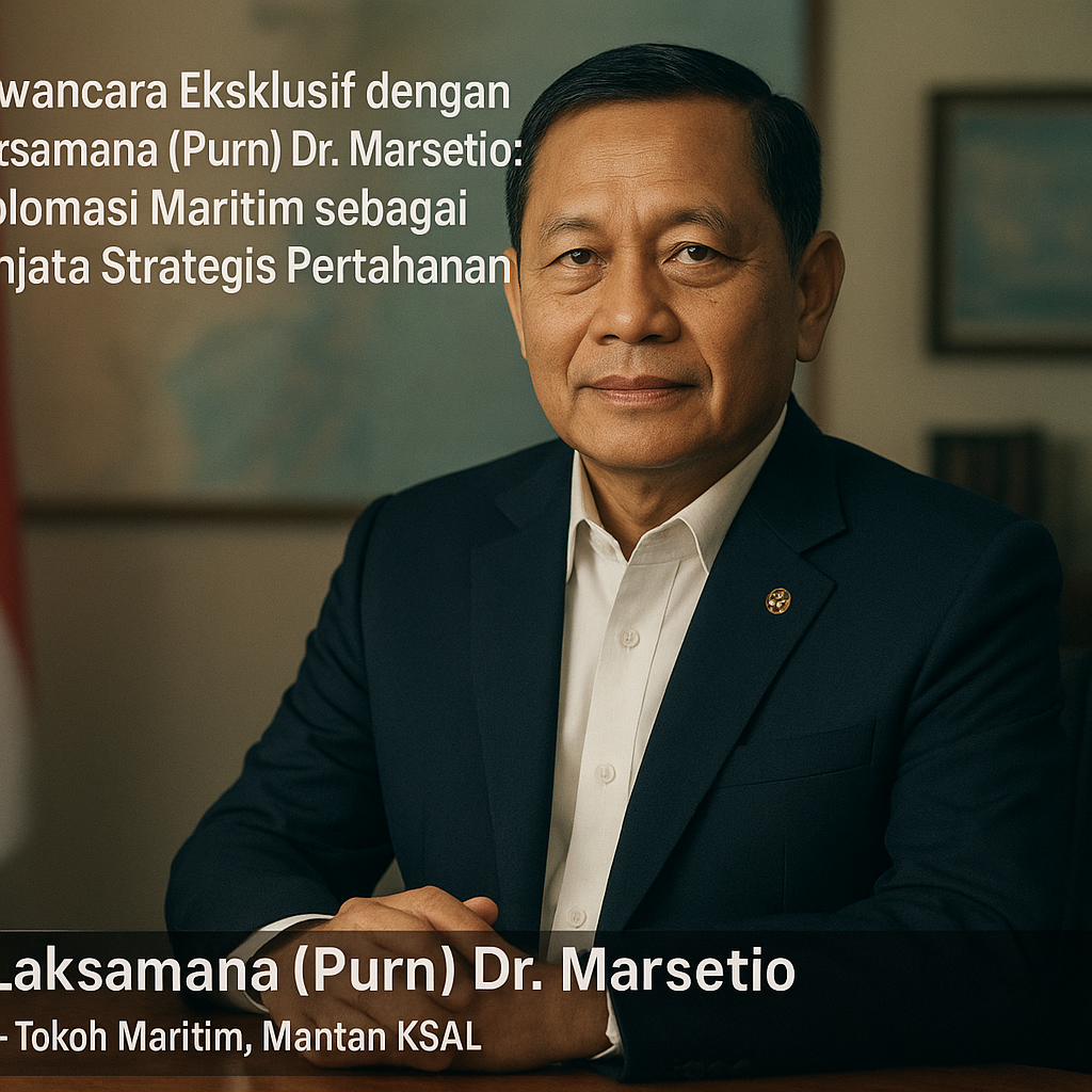 Wawancara Eksklusif dengan Laksamana (Purn) Dr. Marsetio: Diplomasi Maritim sebagai Senjata Strategis Pertahanan