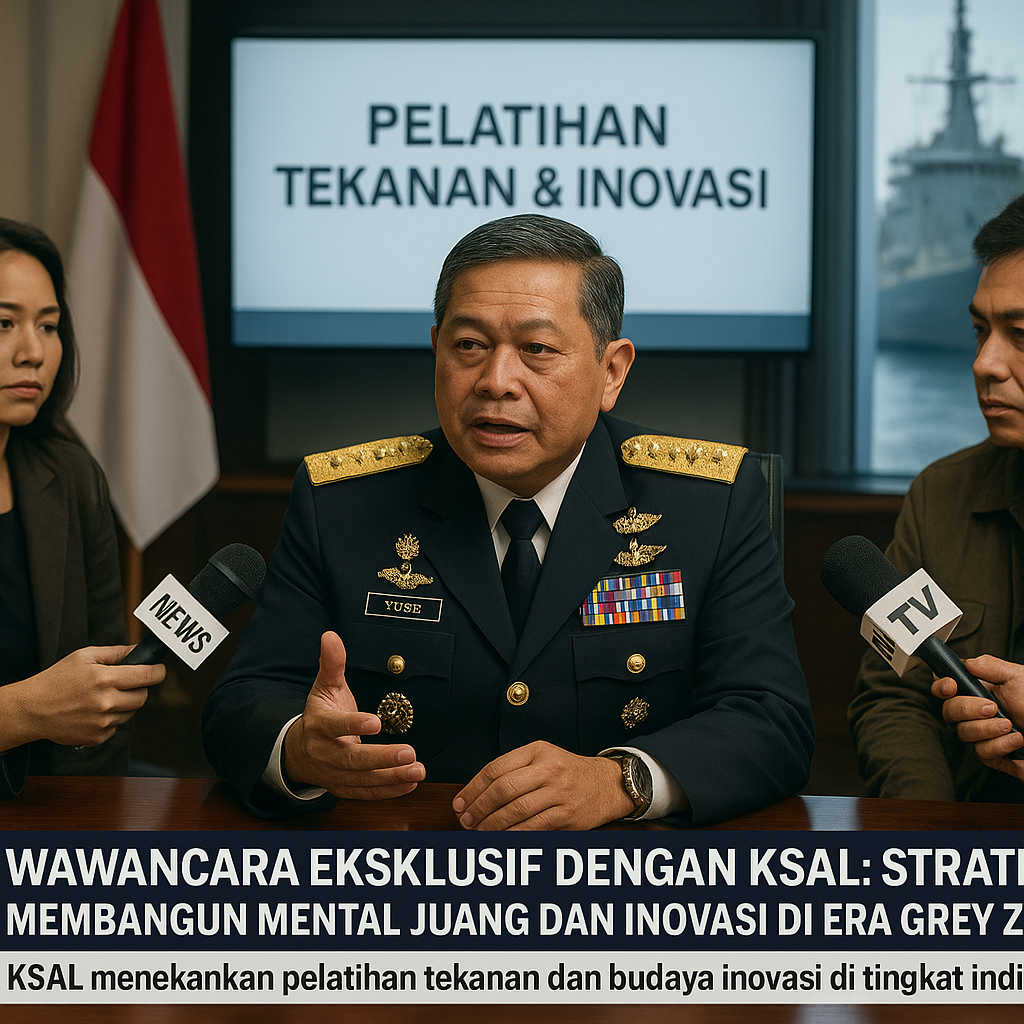 Wawancara Eksklusif dengan KSAL: Strategi Membangun Mental Juang dan Inovasi di Era Grey Zone