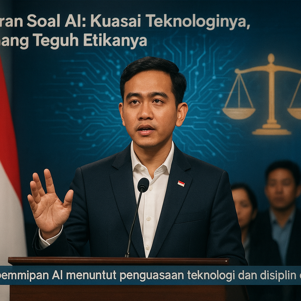 Gibran Soal AI: Kuasai Teknologinya, Pegang Teguh Etikanya