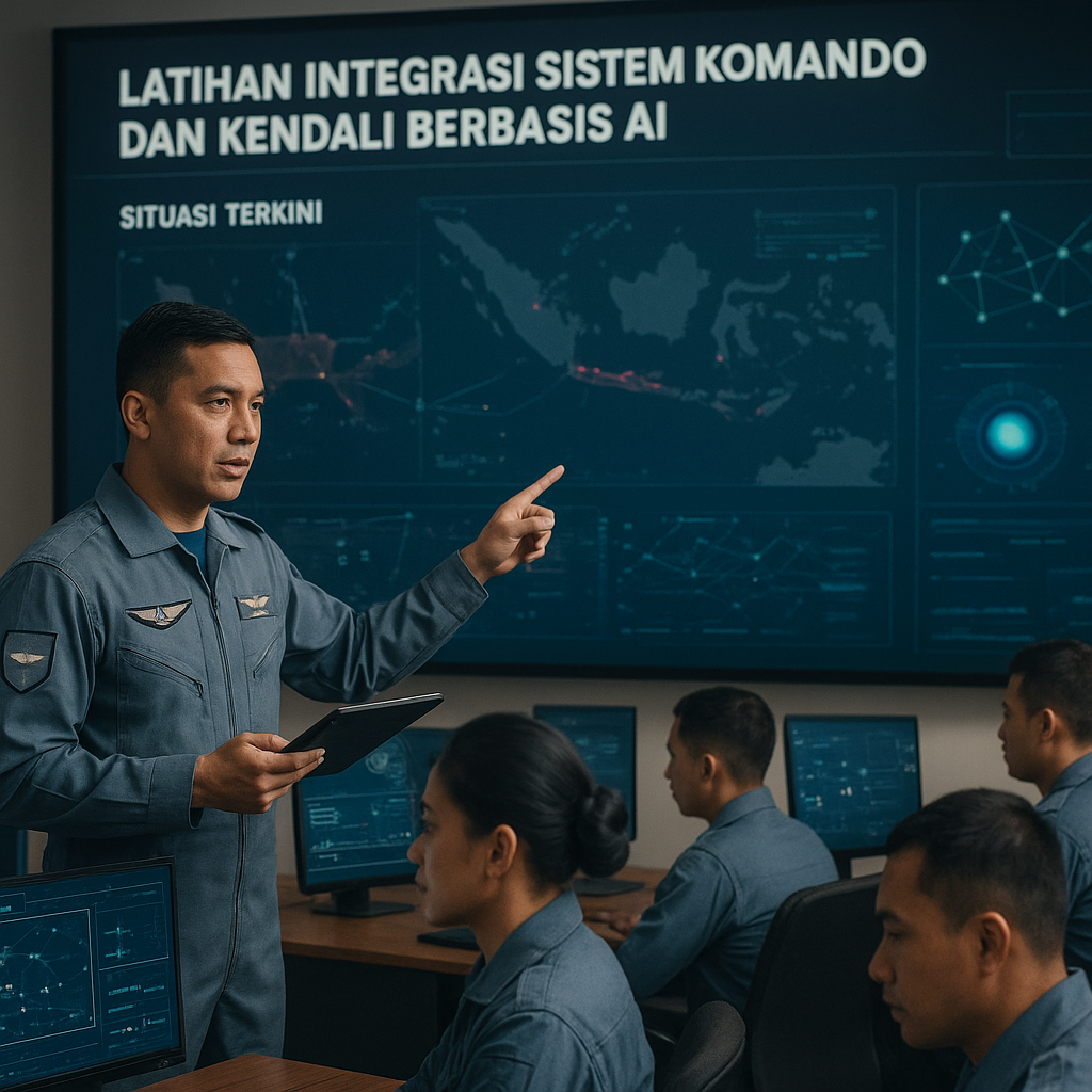 TNI AU Gelar Latihan Integrasi Sistem Komando dan Kendali Berbasis AI