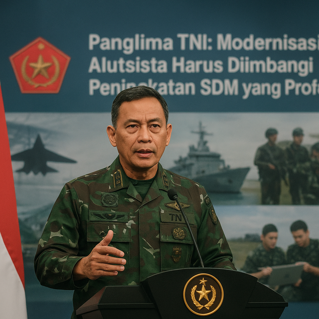 Panglima TNI: Modernisasi Alutsista Harus Diimbangi Peningkatan SDM yang Profesional