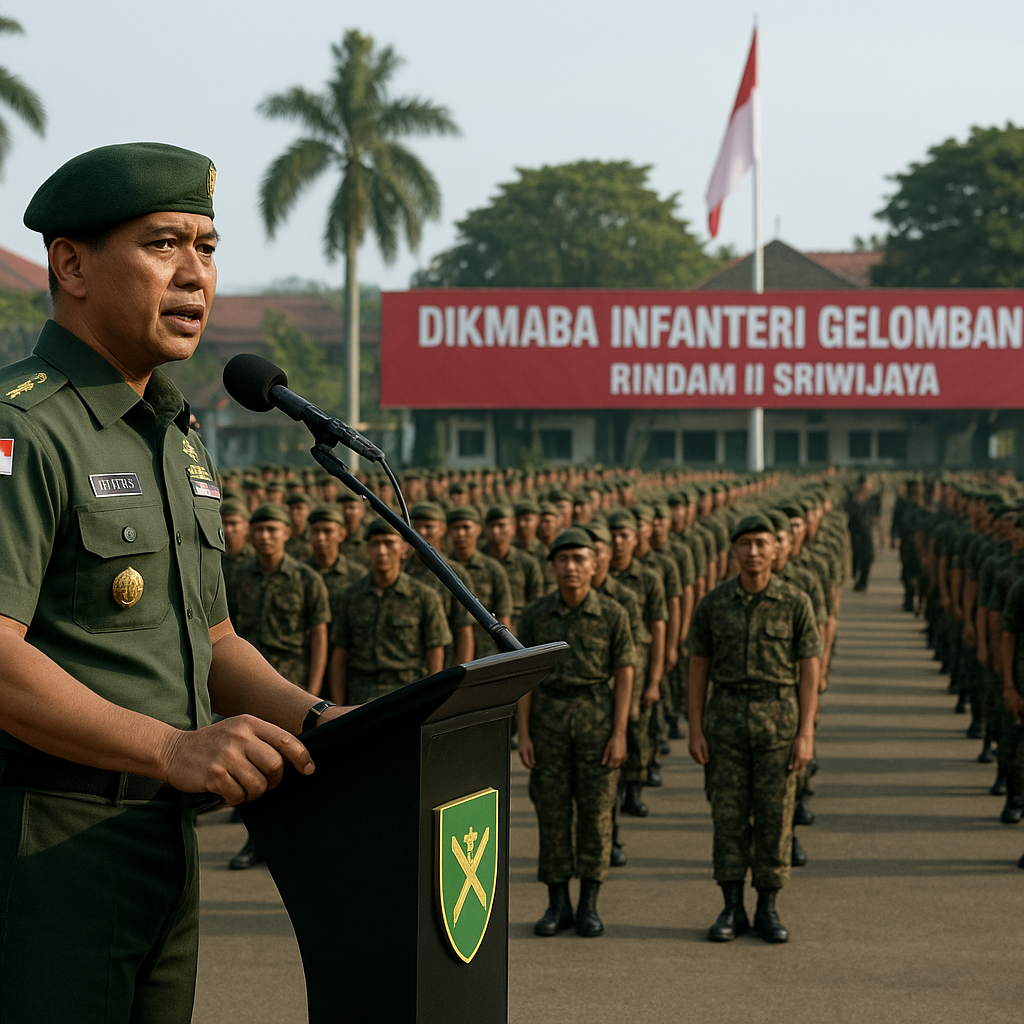 Buka Dikmaba Infanteri Gelombang II 2026, Rindam II Sriwijaya Gembleng 365 Calon Prajurit Siswa