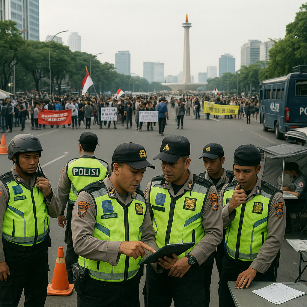 3.379 Personel Gabungan Amankan Tiga Demo di Jakarta, Warga Diimbau Cari Jalur Alternatif