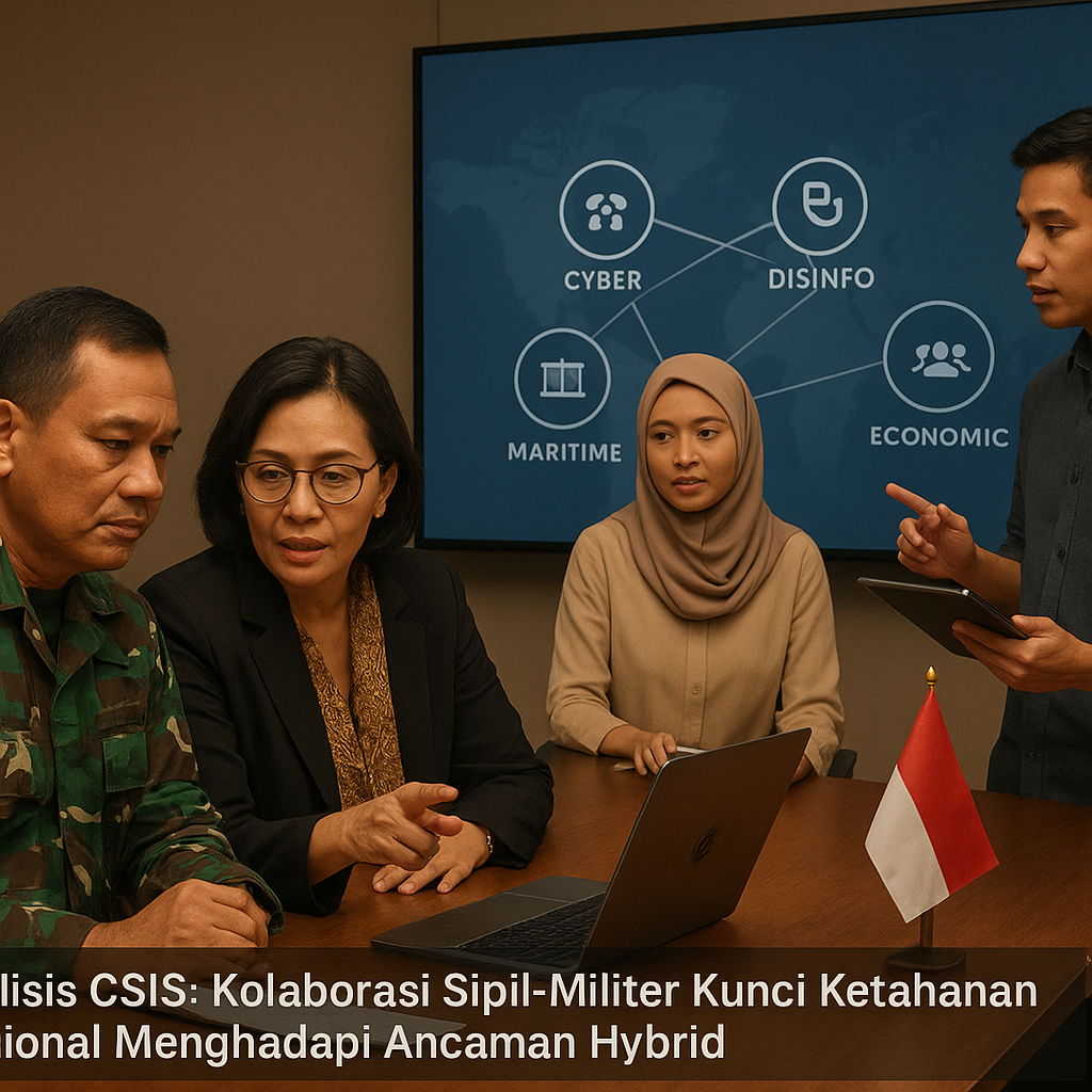 Analisis CSIS: Kolaborasi Sipil-Militer Kunci Ketahanan Nasional Menghadapi Ancaman Hybrid