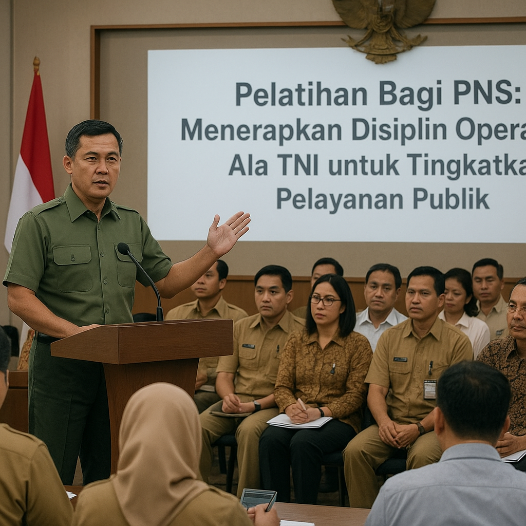Pelatihan Bagi PNS: Menerapkan Disiplin Operasional Ala TNI untuk Tingkatkan Pelayanan Publik
