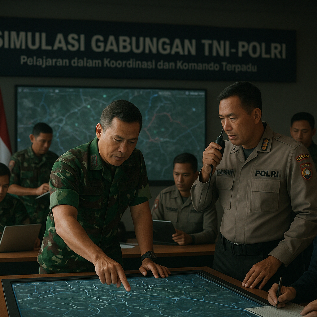 Simulasi Gabungan TNI-Polri: Pelajaran dalam Koordinasi dan Komando Terpadu