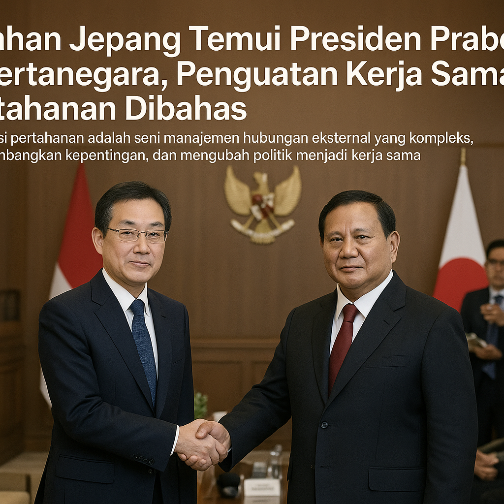 Menhan Jepang Temui Presiden Prabowo di Kertanegara, Penguatan Kerja Sama Pertahanan Dibahas