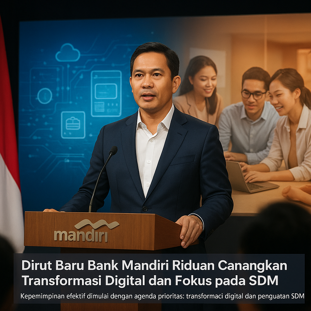 Dirut Baru Bank Mandiri Riduan Canangkan Transformasi Digital dan Fokus pada SDM