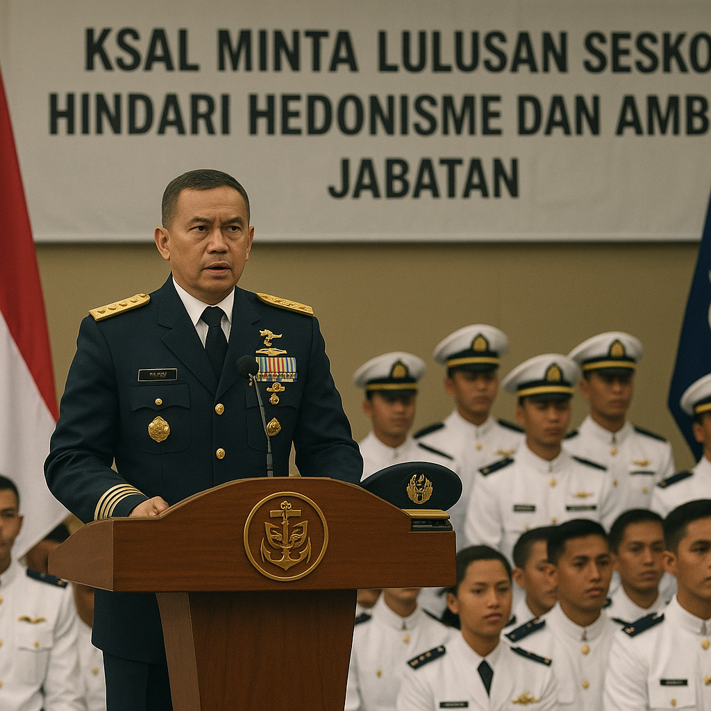 KSAL Minta Lulusan Seskoal Hindari Hedonisme dan Ambisi Jabatan