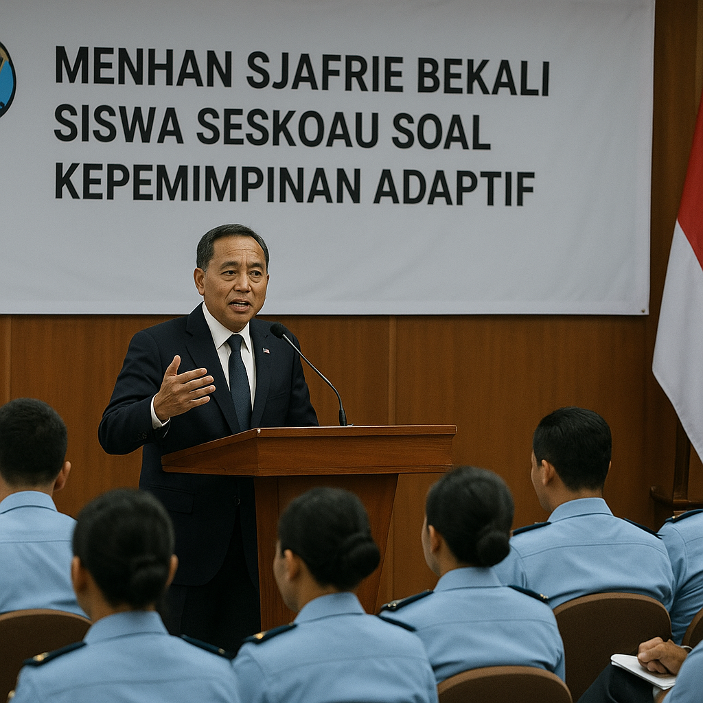 Menhan Sjafrie Bekali Siswa Seskoau soal Kepemimpinan Adaptif
