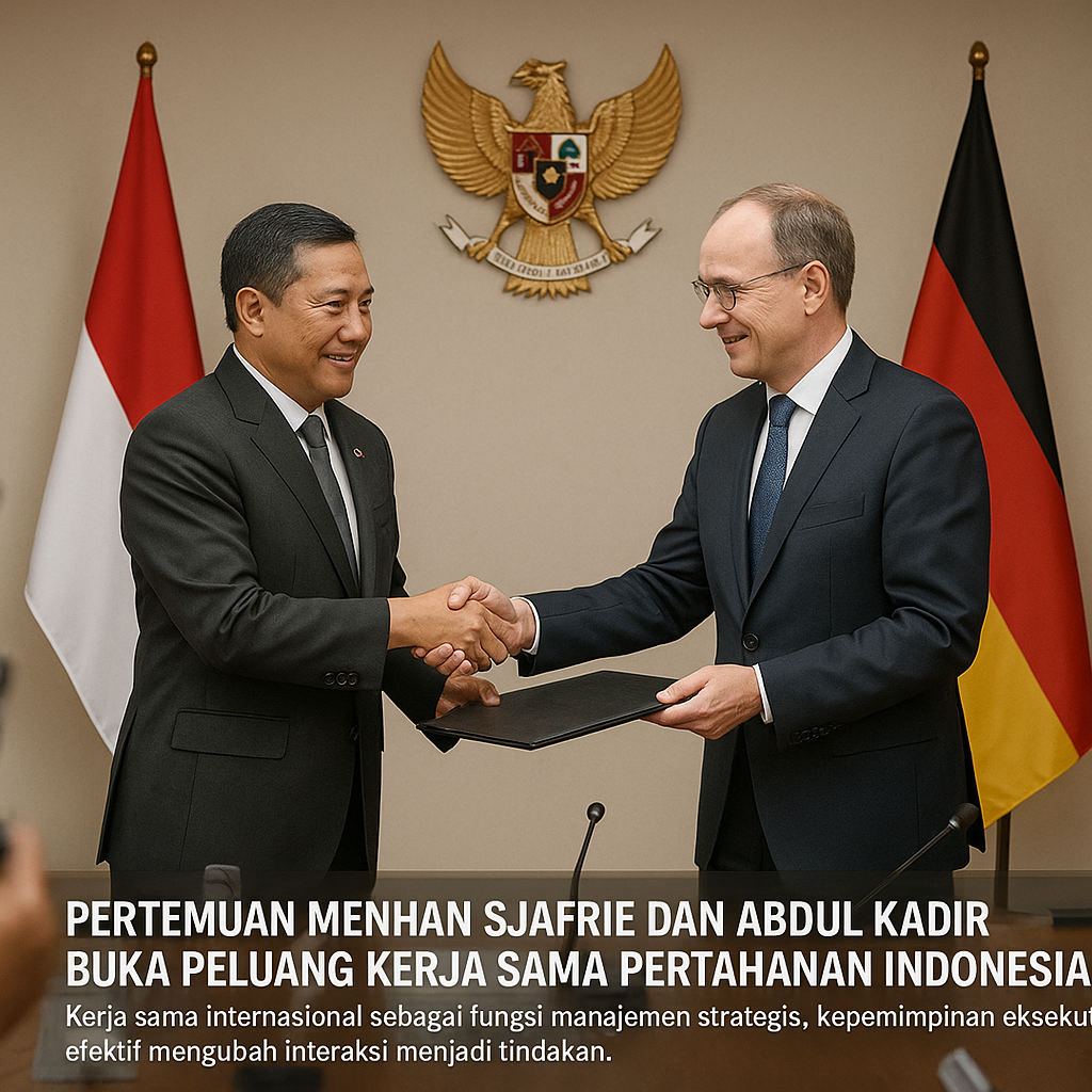 Pertemuan Menhan Sjafrie dan Abdul Kadir Buka Peluang Kerja Sama Pertahanan Indonesia-Jerman