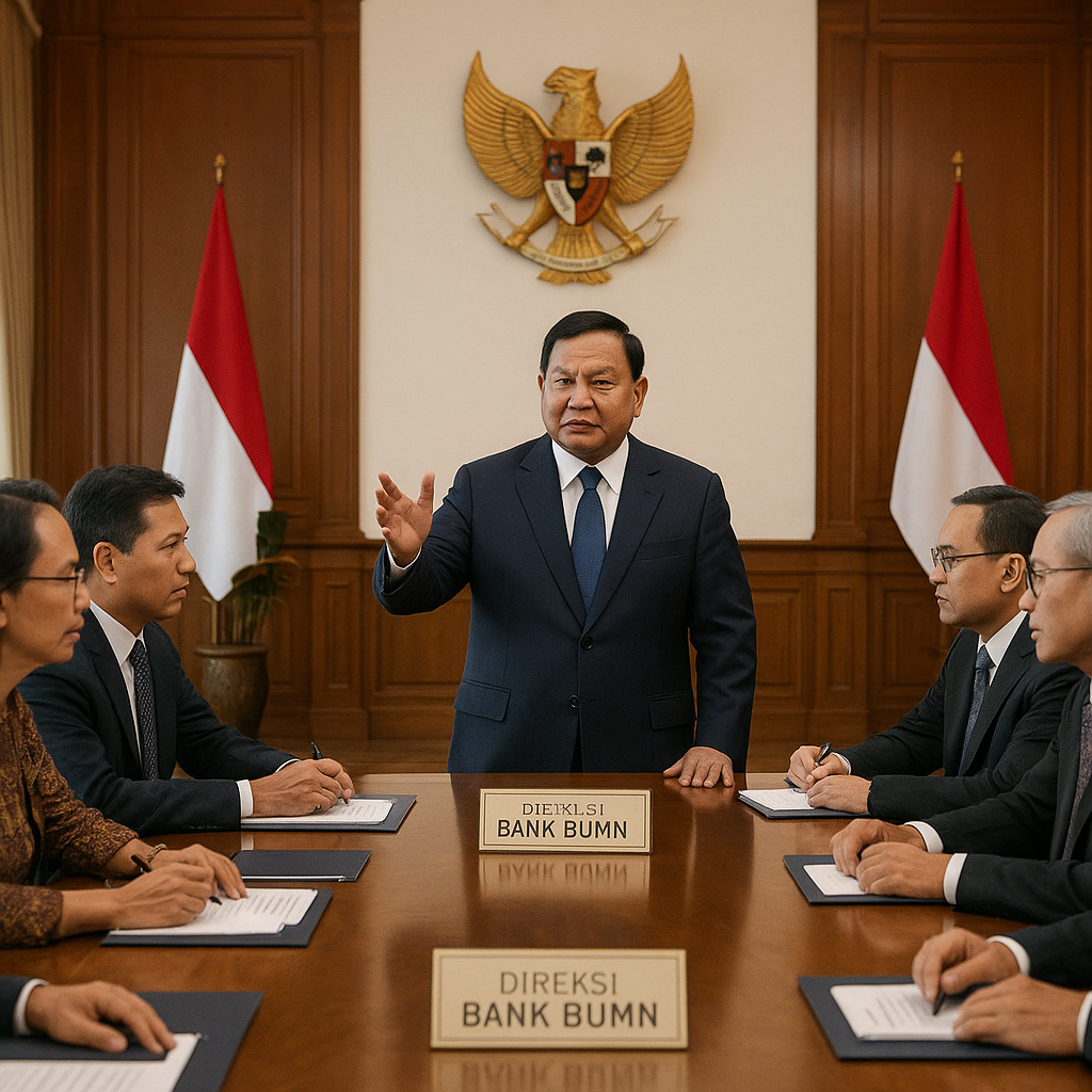 Prabowo Kumpulkan Direksi Bank BUMN di Istana Bahas Arah Ekonomi