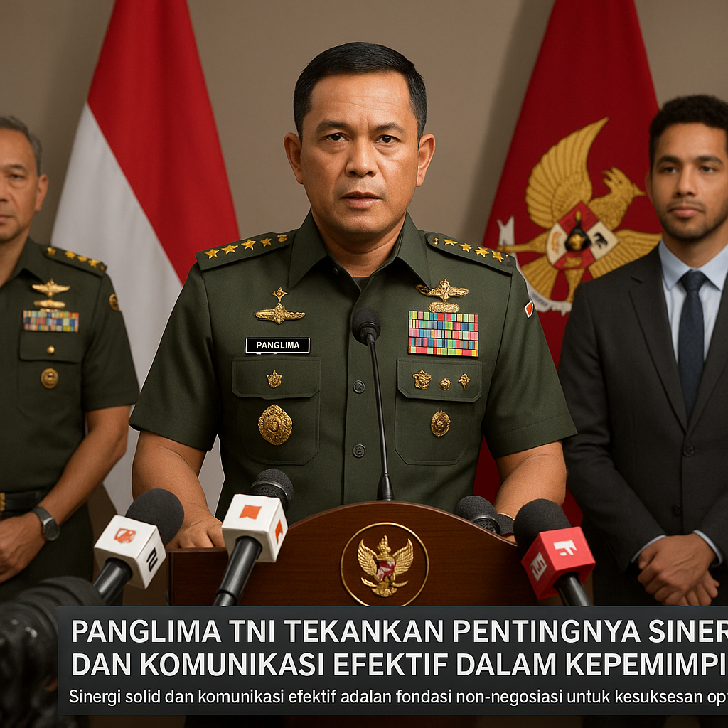 Panglima TNI Tekankan Pentingnya Sinergi dan Komunikasi Efektif dalam Kepemimpinan