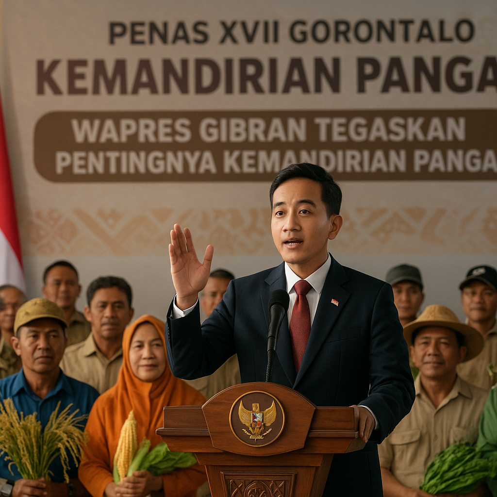 Wapres Gibran Tegaskan Pentingnya Kemandirian Pangan di PENAS XVII Gorontalo