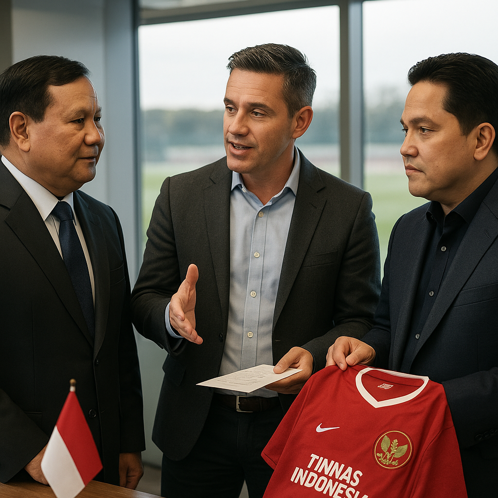 John Herdman Bahas Persiapan Timnas Indonesia dengan Prabowo