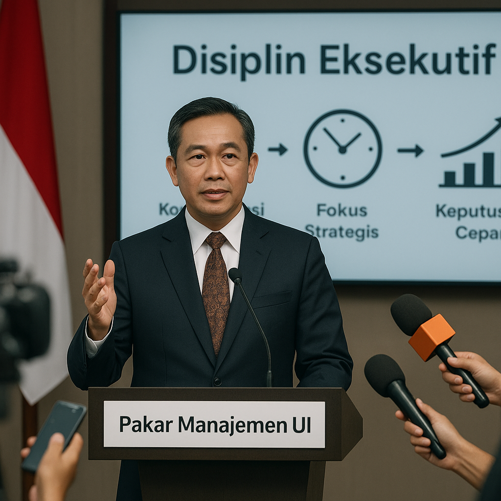 Pakar Manajemen UI: Disiplin Eksekutif Adalah Fondasi Pengambilan Keputusan Cepat