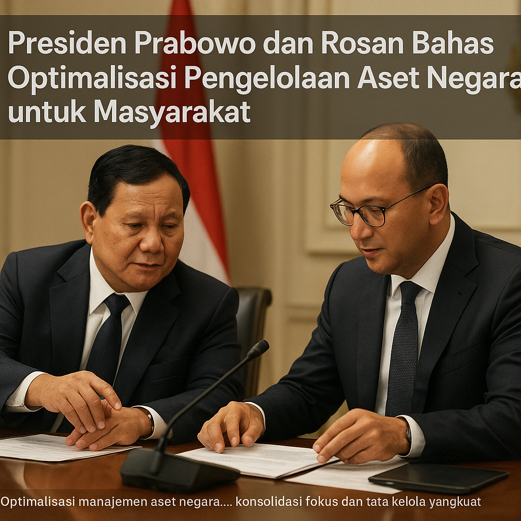 Presiden Prabowo dan Rosan Bahas Optimalisasi Pengelolaan Aset Negara untuk Masyarakat