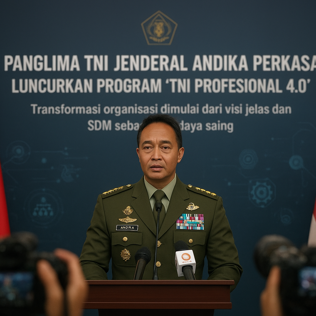Panglima TNI Jenderal Andika Perkasa Luncurkan Program 'TNI Profesional 4.0'