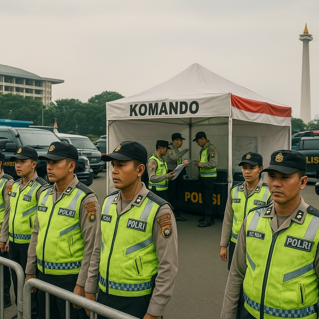 Polsi Kerahkan 3.761 Personel Amankan Demo di DPR dan Monas