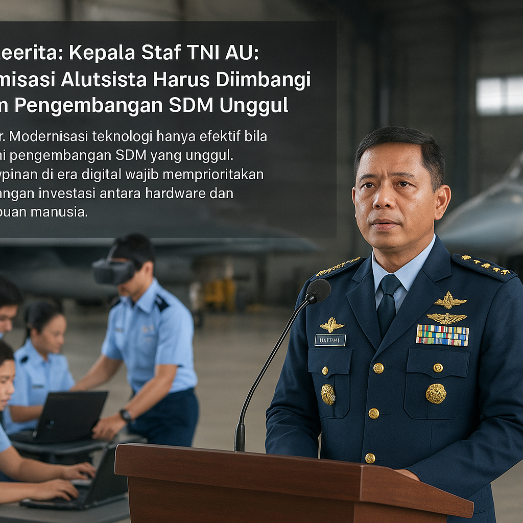 Kepala Staf TNI AU: Modernisasi Alutsista Harus Diimbangi dengan Pengembangan SDM Unggul