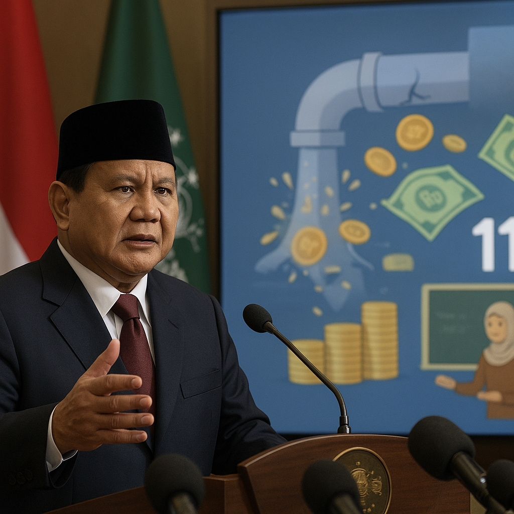 Prabowo Minta Dukungan NU Atasi Kebocoran Kekayaan Negara