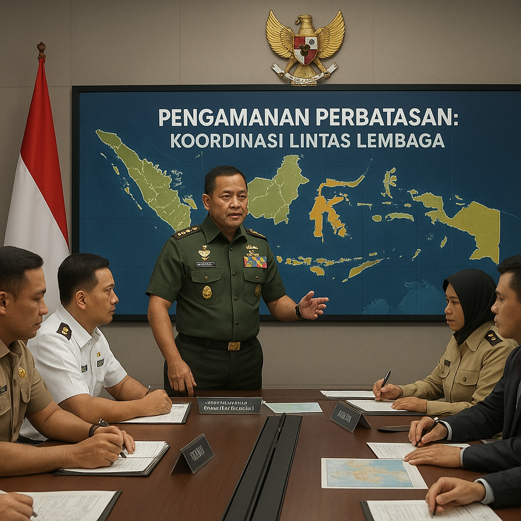 KSAD Pimpin Rapat Koordinasi Pengamanan Perbatasan Negara