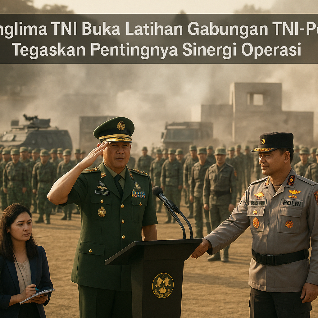 Panglima TNI Buka Latihan Gabungan TNI-Polri, Tegaskan Pentingnya Sinergi Operasi