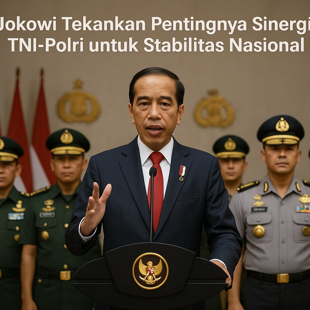 Jokowi Tekankan Pentingnya Sinergi TNI-Polri untuk Stabilitas Nasional